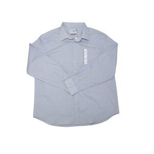 Goodfellow & Co. Men's Light Blue Gray Button-Down Shirt, Size XXL, NWT.